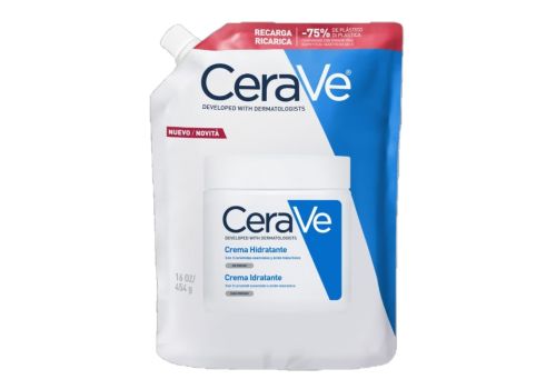 CeraVe Ricarica Crema Idratante Corpo Per pelli secche a molto secche per il corpo e il viso 453g